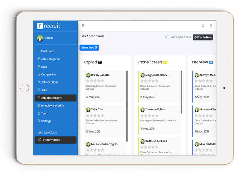 Recruitment Dashboard